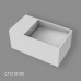 Cubatecno Moma Design раковина с щелевым (скрытым) сливом из искусственного камня навесная, 45- 70 см (размеры на заказ)
