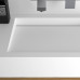 Cubatecno Moma Design раковина с щелевым (скрытым) сливом из искусственного камня навесная, 45- 70 см (размеры на заказ)