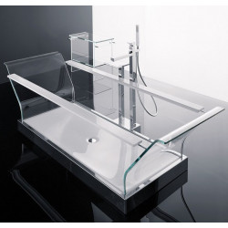 СНЯТО! прозрачная ванна из стекла i Cristalli Novellini