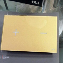 OLI Glassy дизайнерская стеклянная панель смыва, матовое золото В НАЛИЧИИ