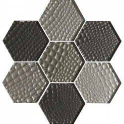Futura Zirconia Hexagon Original Style шестиугольная цветная плитка из фактурой (рельефом) кожи питона (крокодила)