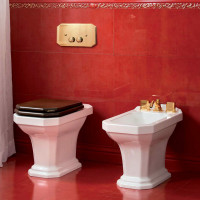 Pura Ceramica Bianca Petracers унитаз напольный (и биде) 57х36.5см, керамика белая