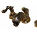 Dolphin Phylrich смеситель барокко для раковины в цвете глянцевое золото (Polished Brass PVD) В НАЛИЧИИ