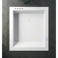 Maxi Rexa Design ванна квадратная отдельностоящая 150 - 200 см из искусственного камня Corian