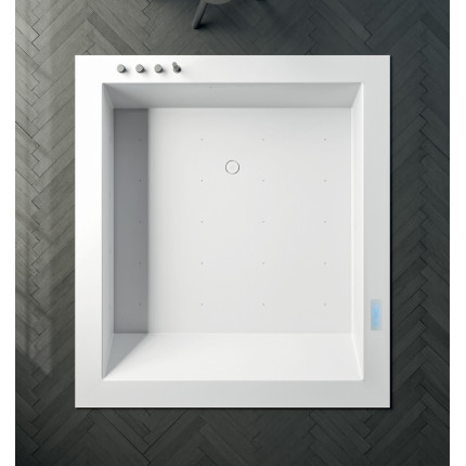 Maxi Rexa Design ванна квадратная отдельностоящая 150 - 200 см из искусственного камня Corian