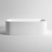R1 Ovale Rexa Design ванна прямоугольная белая или черная с площадкой (или без) для смесителя 180х80 180х90 из минерального литья Corian