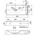 Hung Scarabeo дизайнерская раковина навесная/с держателем полотенца (высота 9 см), размер 40х22 50х22 60х22 см