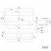 Scarabeo Teorema2 врезная снизу раковина прямоугольная 60х36 80х36 100х36 120х36 В НАЛИЧИИ