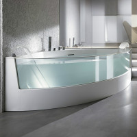 VIEW DURALIGHT Teuco угловая ванна со ванна со стеклянной панелью СНЯТО!