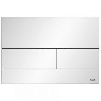 TECEsquare II панель смыва с двумя клавишами металлическая, цвет хром, матовый металл, белый, черный