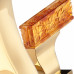 Daum Ginkgo THG премиум смеситель для раковины на 3 отв, ручки хрусталь amber (янтарного цвета), золото В НАЛИЧИИ
