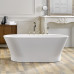 THG Monceau премиум ванна отдельностоящая овальная 180х95х60 белая матовая, с золотым декором меандр