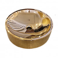 THG Vasques MU раковина из латуни накладная на столешницу, полированное золото, 41 см, h 12 см В НАЛИЧИИ