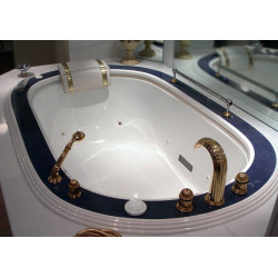 Sovereign 2 Watergame ванна встраиваемая овальная 190х120см, классика, белая, черная, цветная, с декором