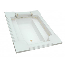 Majesty Watergame элитная встраиваемая прямоугольная ванна из минерального литья 200х150 см