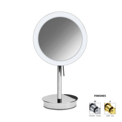 Зеркало настольное косметическое круглое в современном стиле со светодиодной подсветкой WINDISH
