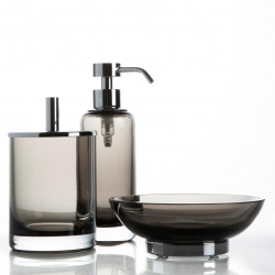 FUME Windisch аксессуары для ванной в современном стиле, тонированное стекло (комплект)