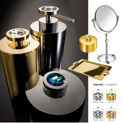 Moonlight round Windisch цилиндрические аксессуары для ванной хром или золото с кристаллами Swarovski 