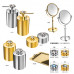 Moonlight round Windisch цилиндрические аксессуары для ванной хром или золото с кристаллами Swarovski 