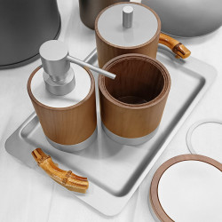 Walnut Windisch деревянные аксессуары для ванной из ореха, в современном стиле (серия), матовый никель