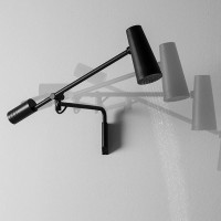 Closer Zucchetti настенный дизайнерский душ с шарнирным держателем, отделка хром или черный