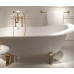 AGORA Zucchetti смеситель "телефон" для ванны настенный / на борт или напольный, нео классика, хром, никель, золото